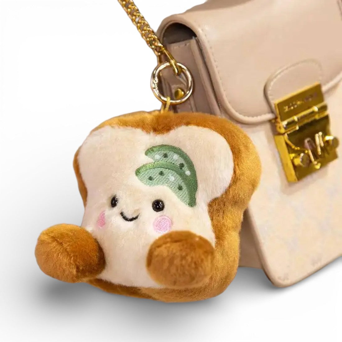 Schlüsselanhänger Toast kawaii Kuscheltier Die Kuschelecke