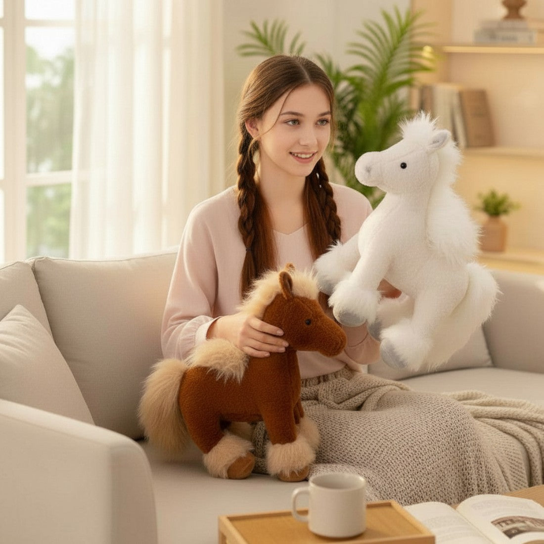 Silky Mane Horse Plush Toy Kuscheltier Club
