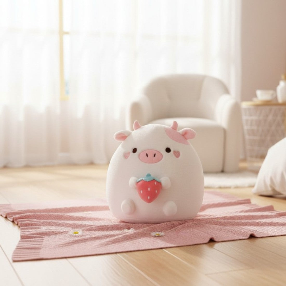 Squishmallow Kuscheltier Kissen weißes Schwein Die Kuschelecke