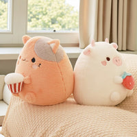 Squishmallow Kuscheltier Kissen weißes Schwein Die Kuschelecke