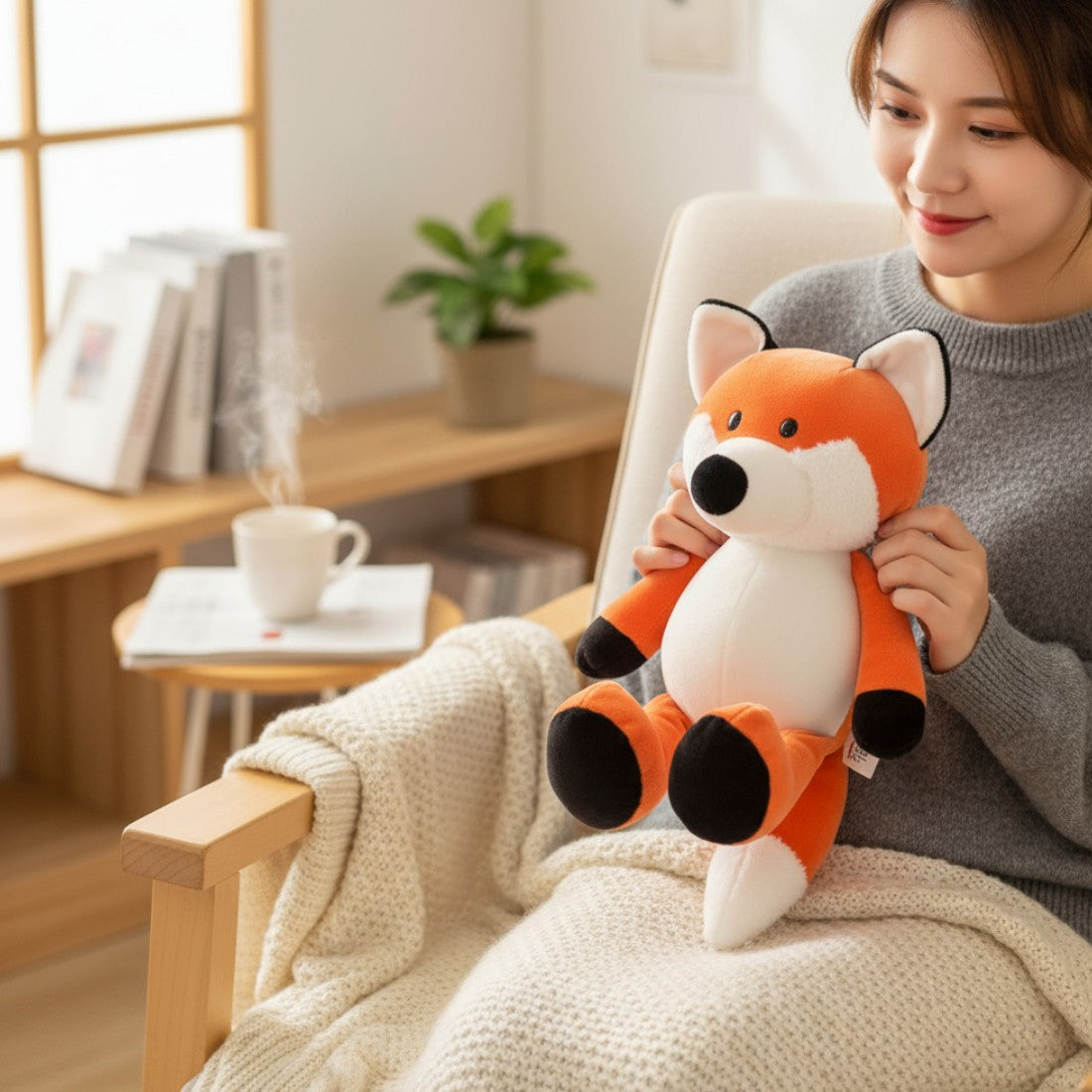 Süßer Fuchs Kuscheltier zum Kuscheln Die Kuschelecke