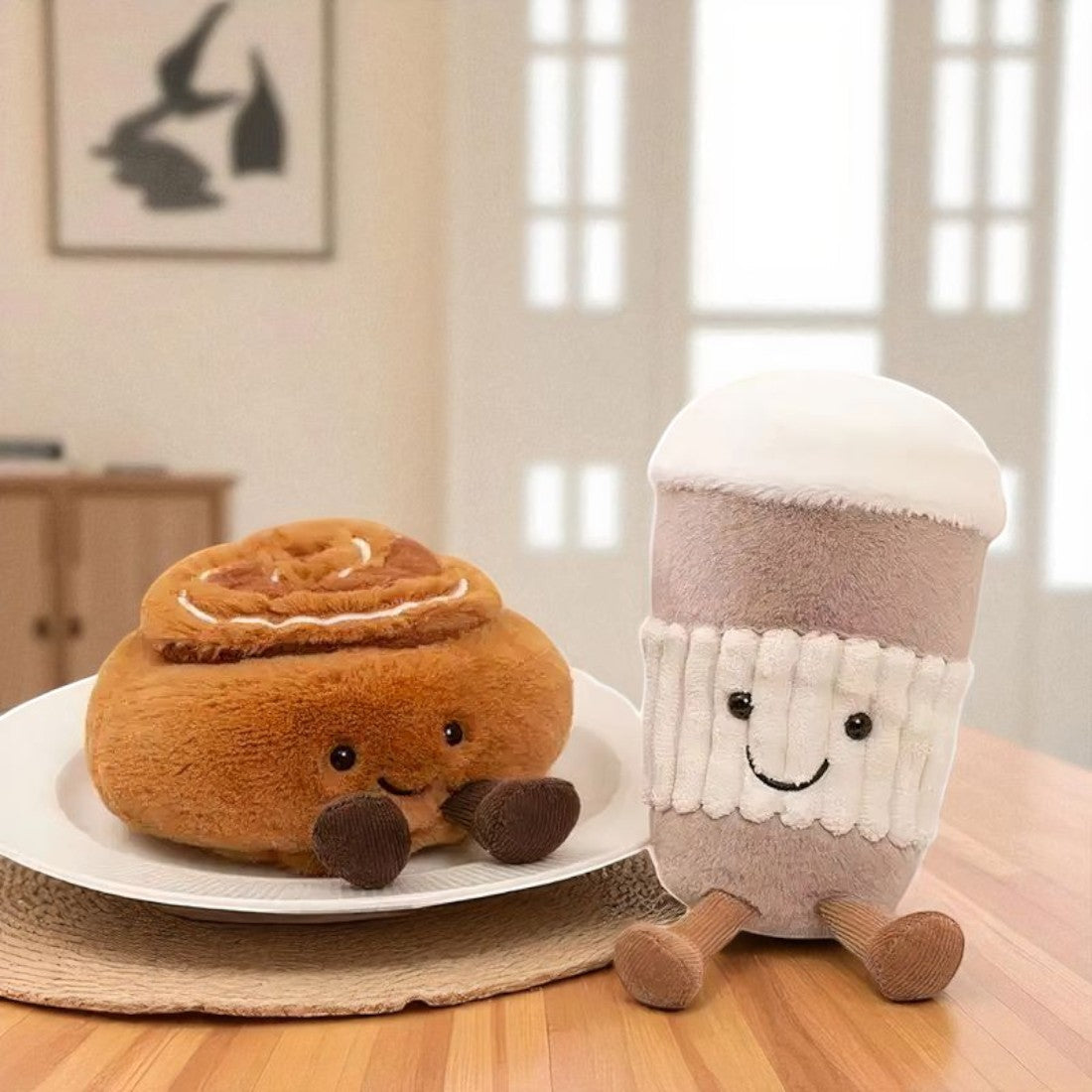 Tasse Latte kawaii Kuscheltier Tea Time Die Kuschelecke