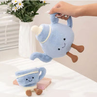 Tea Time Duo Tasse & Teekanne kawaii Kuscheltier Die Kuschelecke