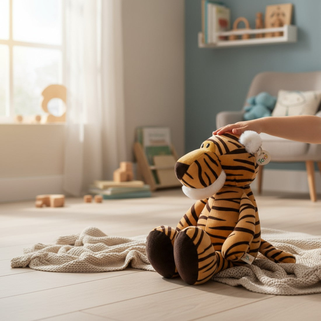 Tiger Kuscheltier weich für Kinder Die Kuschelecke