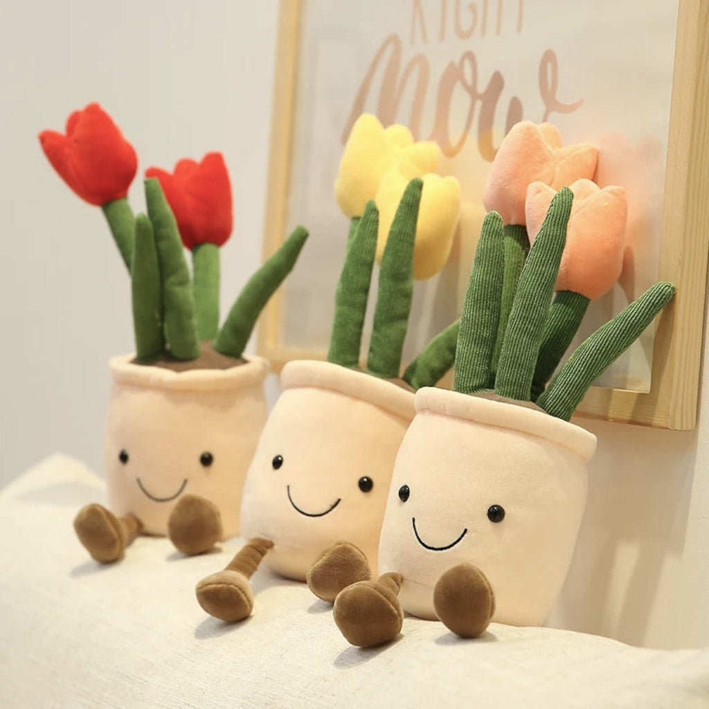 Tulip Kawaii Plush Toy in a Pot Kuscheltier Club