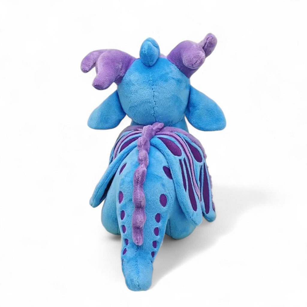 Violetter Drache Kuscheltier feenhaft strahlend Die Kuschelecke