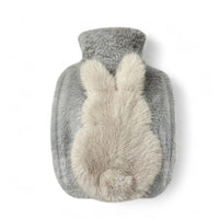 Wärmflasche Kuscheltier weich mit kleinem Hasen Die Kuschelecke