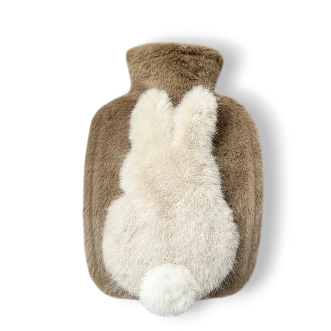 Wärmflasche Kuscheltier weich mit kleinem Hasen Die Kuschelecke
